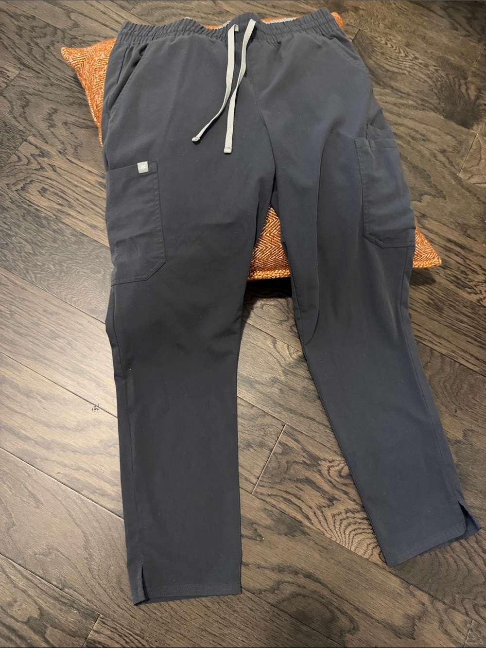 Women’s Stretch Drawstring Cargo Pants -Gray
